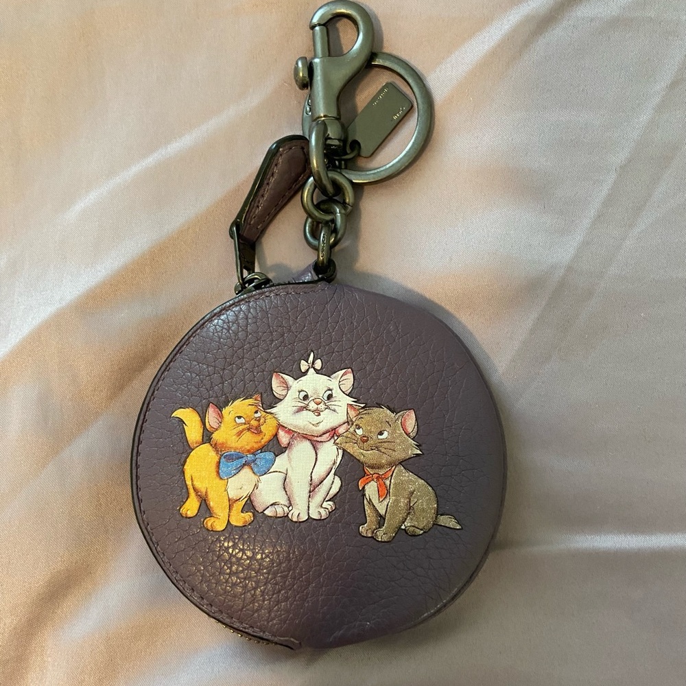 Coach Disney Aristocats Coin Purse Keychain